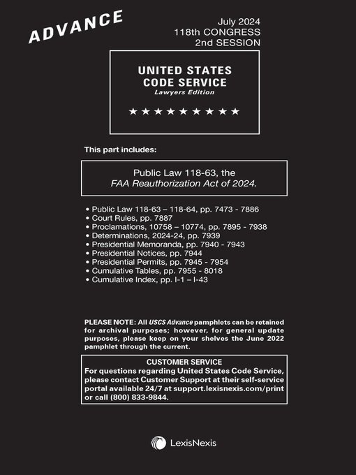 Title details for USCS Advance Sheets by Publisher's Editorial Staff - Wait list